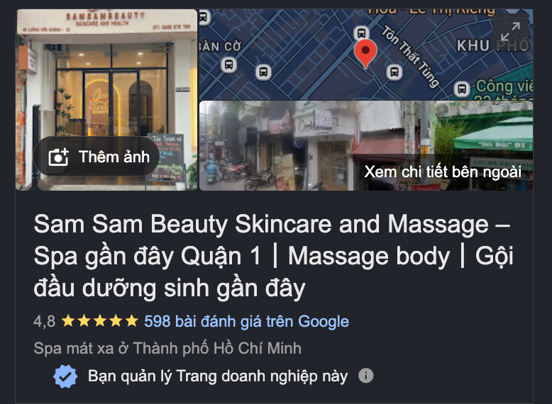 Sam Sam Beauty Storefront