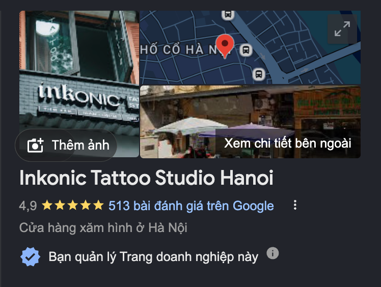 Inkonic Tattoo Studio Storefront